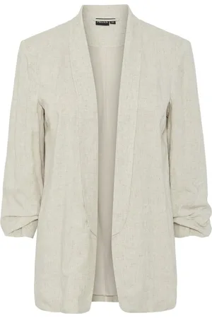 Pieces® Blazer Pcpia Bosella Blazer Wvn Noos 17154738 Birch/melange Dames
