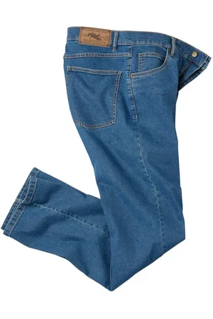 Atlas For Men Blauwe regular stretchjeans - Heren - Verkrijgbaar in grote maten - W38