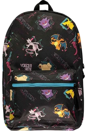 Merkloos AOP Rugzak Zwart Medium - Pokémon Go Merchandise