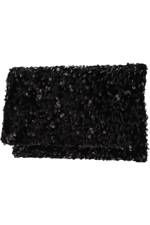 Abro+ Koppeling Avondtas Leather Sequins Clutch Zwart