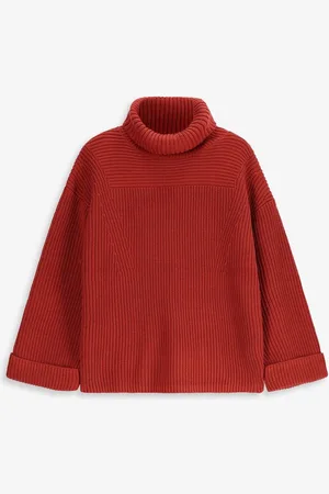 Sissy-Boy Donkerrode trui met turtle neck