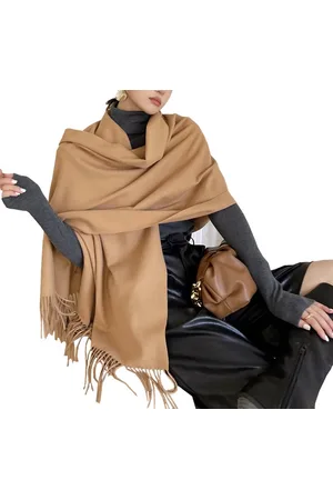 Merkloos L-200cm*70cm Dames imitation cashmere Sjaal Shawl Effen Kleur, un en licht van gewicht