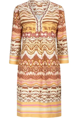 Esqualo Jurk Dress Beads Dreamstory Sj Sp25.30004 999 Print Dames