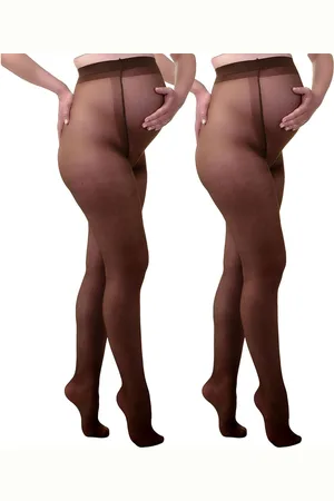 Mamsy 2-Pack Comfortabele Sheer Zwangerschapspanty 20den - - XL