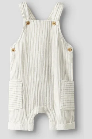NAME IT Baby jongens salopette FEDANNE Cloud Dancer ELMWOOD Relaxed Fit