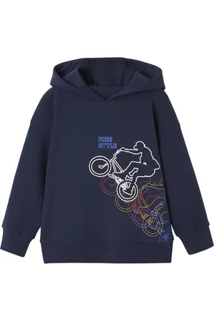 Vertbaudet Jongenssweater met capuchon en BMX-print