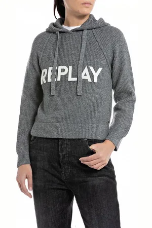 Replay Dk3560.000.g22726 Hoodie Grijs XS Vrouw