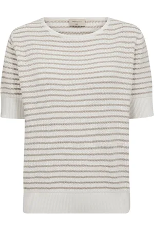 Freequent T-shirt Fqdodo Pullover 205790 Star Off White W. Simply Dames