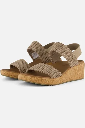 Skechers Arch Fit Beverlee Sandalen taupe - Dames