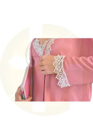 Merkloos Dames nachtjapon | Tuniek van kant | Nachthemd voor dames | Dames pyjama | Cadeau voor dames | 4-delige set | kleur: | maat: S