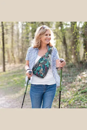 Merkloos Borstzak, schouderrugzak, sling bags, schoudertas, crossbody voor heren en dames, voor reizen, wandelen, fietsen, hardlopen, klimmen, Esdoorn