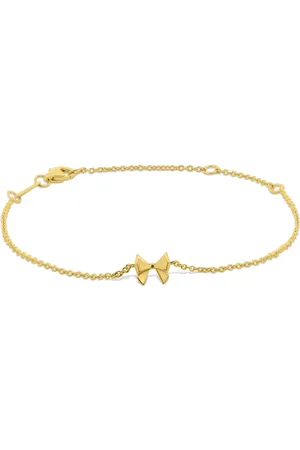 Silventi 9LA-20047-B Zilveren Armbandje met Strikje -6,5x6,6mm - 16+2+3cm - Zilver - Verguld/Goud op Zilver