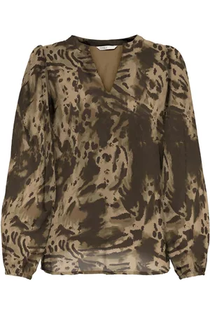 ONLY ONLSTAR LIFE L/S V-NECK TOP WVN - Meisjes - Blouses