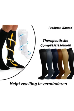 Merkloos 6-Paar Therapeutische Compressiesokken in ( 42-47)