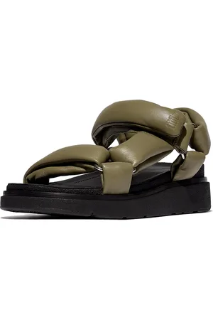 FitFlop Sandaal Gen-FF Soft Leather Back-Strap Sandels Camo-Green