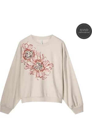 Summum Woman 3s5109-30656 - Long sleeve embellished sweatshirt