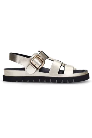 Sacha Dames - Gouden leren sandalen