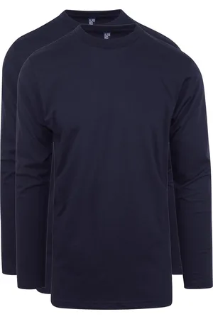 Alan Red T-Shirt Virginia Donkerblauw (navy) Longsleeve 2-pack