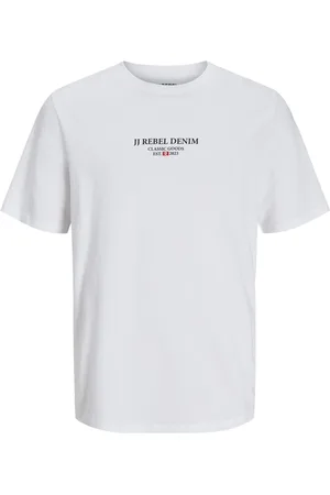 JJ JREBJEANS REBEL PRINT TEE SS O-NECK SN Heren T-shirt