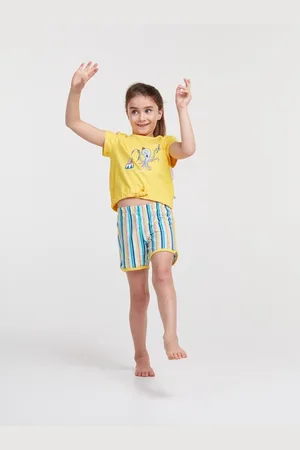 Woody Pyjama meisjes/dames - - octopus - 211-1-BST-S/657 - maat 140