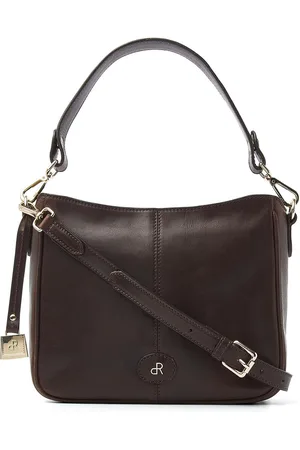 dR Amsterdam Schoudertas | Schoudertas dames | Crossbody tas dames | Handtassen dames | Leren schoudertas | Milan - 283770 Brown