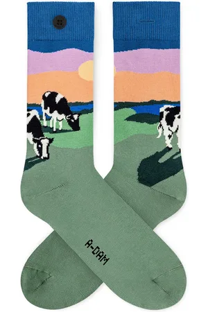 A-dam Meadow - Sok - Sokken - Biologisch Katoen - Vegan - Heren en Dames - Volwassenen - Groen - 41-46