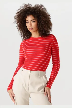 Ydence Knitted Top Devina Tops & T-shirts Dames - Shirt -