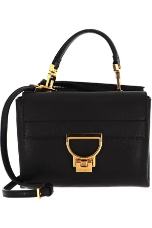 Coccinelle Leren Schoudertas Avondtas Arlettis Handbag Grainy Leather Zwart