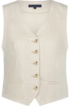 Red Button Gilet Pearl