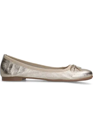 Manfield Dames - Gouden leren ballerina