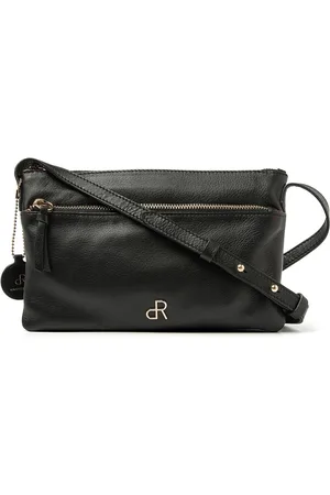 dR Amsterdam Schoudertas | Schoudertas dames | Crossbody tas dames | Handtassen dames | Leren schoudertas | Faggio - 903740 Black
