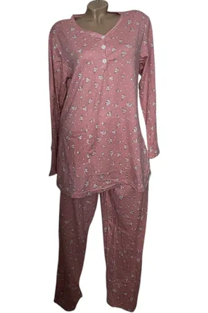 Merkloos FINE WOMAN® Dames Pyjama 2315 XXL roze