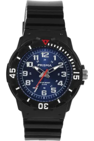 Coolwatch By Prisma CW.370 Kinderhorloge kunststof/siliconen zwart-blauw