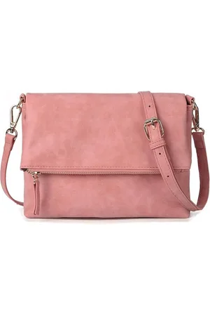 Merkloos Schoudertas voor dames, schoudertas met ritssluiting, leren handtas, kleine handtas