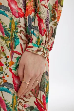 DIDI Dames Dress Noble Offwhite Amazing print maat 48