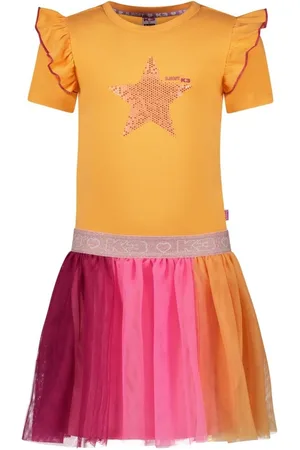 B.Nosy B.Nosy zomer jurk meisjes - K3 - oranje - Dua