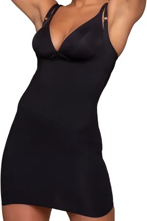 Bye Bra Corrigerende Jurk, Open Buste onderjurk, Volledige Lichaamscontrole, Natuurlijk Liftend Effect, Shapewear Voor Vrouwen, , L