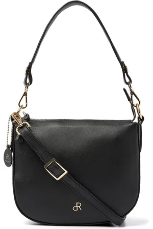 dR Amsterdam Schoudertas | Schoudertas dames | Crossbody tas dames | Handtassen dames | Leren schoudertas | Faggio - 903711 Black