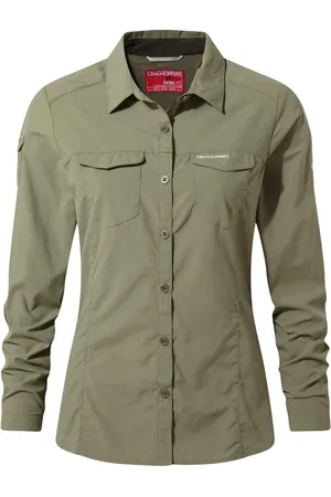 Craghoppers UV Blouse voor dames - Longsleeve - Adventure II - - maat XXS (34)