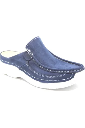 Wolky Slippers Roll Slide denim nubuck