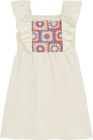WE Fashion Meisjes jurk met embroidery