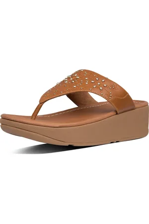 FitFlop ™ Myla Floral Stud Toe-Thongs PU