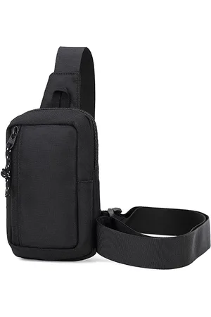 Merkloos Modieuze Waterbestendige Crossbody Tas voor Heren met Verstelbare Schouderriem – Compact en Lichtgewicht