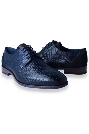 Berkelmans Heren Veterschoen Oulton Navy Braided 41