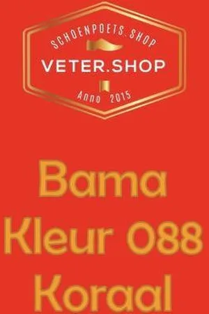 Bama G56 schoen creme voor glad leer - 50ml schoenpoets - 088 koraal oranje rood