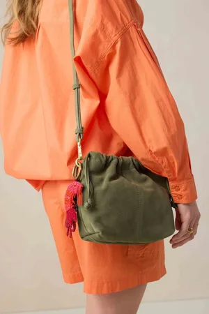 Sissy-Boy Groene crossbody pouch tas