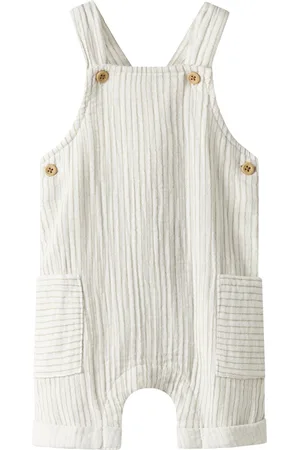 NAME IT Baby jongens salopette FEDANNE Cloud Dancer ELMWOOD Relaxed Fit