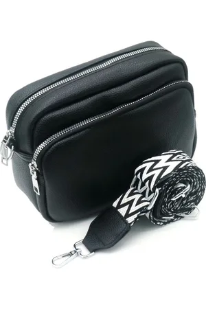 Merkloos Schoudertas – 22x14x7.5 cm – Modieuze Crossbody Tas – met Zilverkleurige Details
