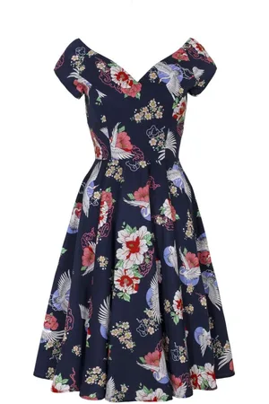 Hell Bunny Misa Midi Dress Medium-lengte jurk meerkleurig 4XL Dames