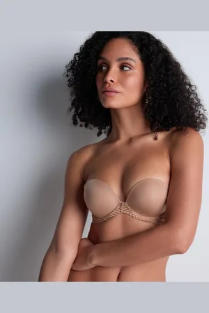 Aubade Sheer Emotion Strapless Bh 4MP06 Sand - maat EU 80F / FR 95F